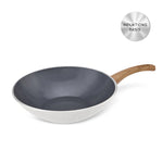 Karaca Swiss Crystal 28 Cm Induktion Wok-Pfanne, Creme