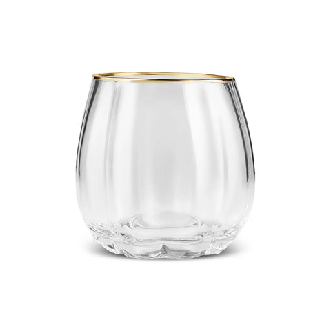 Karaca Priscilla Glas Set für 6 Personen, Gold, 380 ml