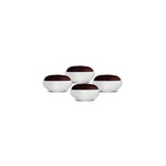 Karaca Galactic 4-Piece Reactive Glaze Bowl Set, White