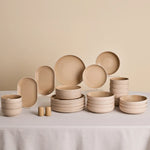 Karaca Basic Collection 36-Piece Cream Dinnerware Set for 8 People