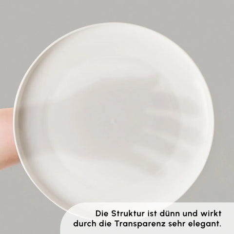 Karaca Streamline Remi 18-teiliges Tafelservice aus Bone China für 6 Personen, weiß