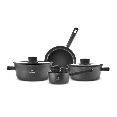 Karaca Midnight Ceramic Cookware Set 6 Pieces