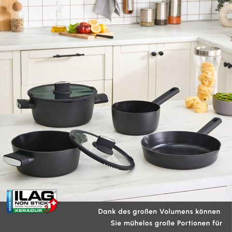 Karaca Midnight Ceramic Cookware Set 6 Pieces